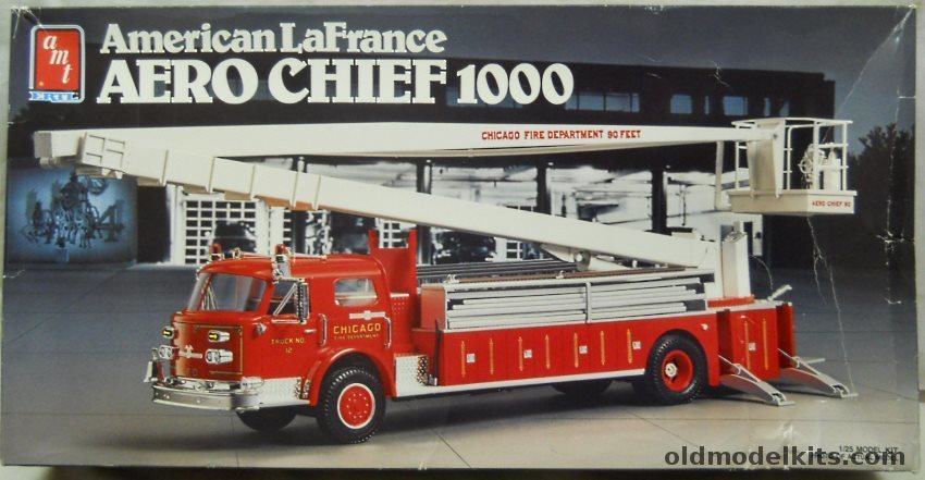 AMT 1/25 American Lafrance Aero Chief 1000 Fire Truck / Ladder Truck, 6634 plastic model kit